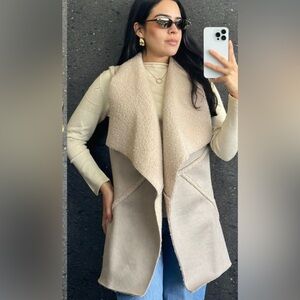 Elegant Tan Sleeveless Vest for Women